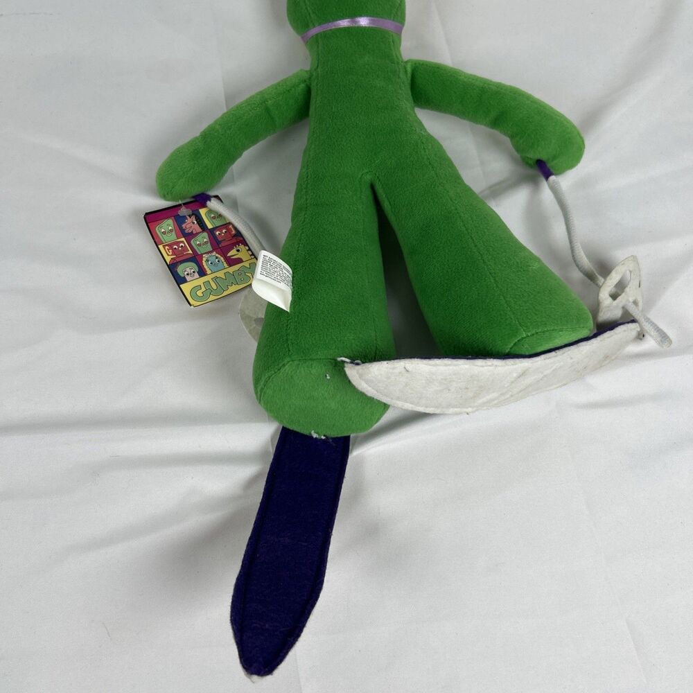Vtg 2001 GUMBY Plush Ski Patrol Skiing 13” Cartoon Character Stuffed Animal - Picture 8 of 13